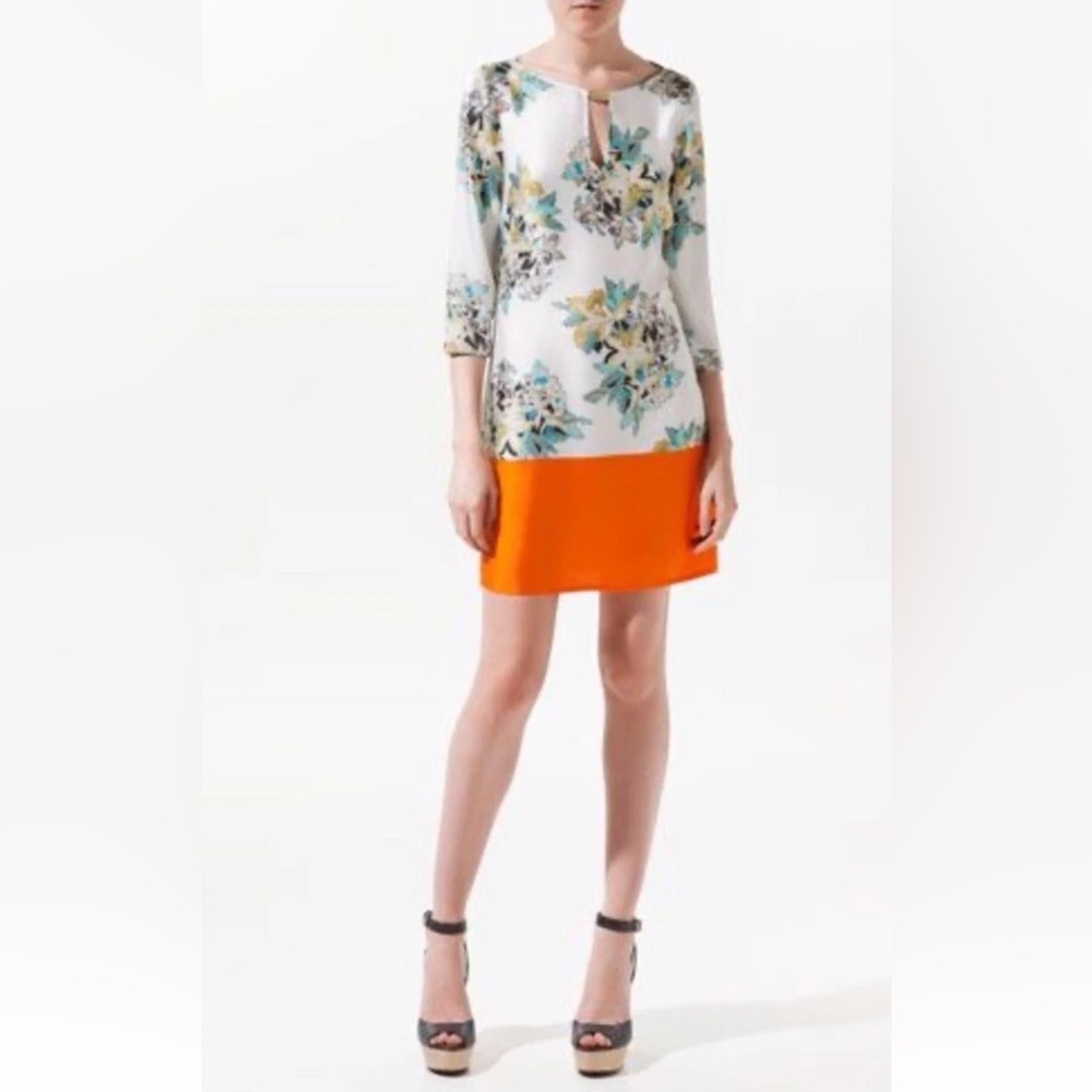 NWOT Zara Knee Length Party/Cocktail 3/4 Sleeve Dresses